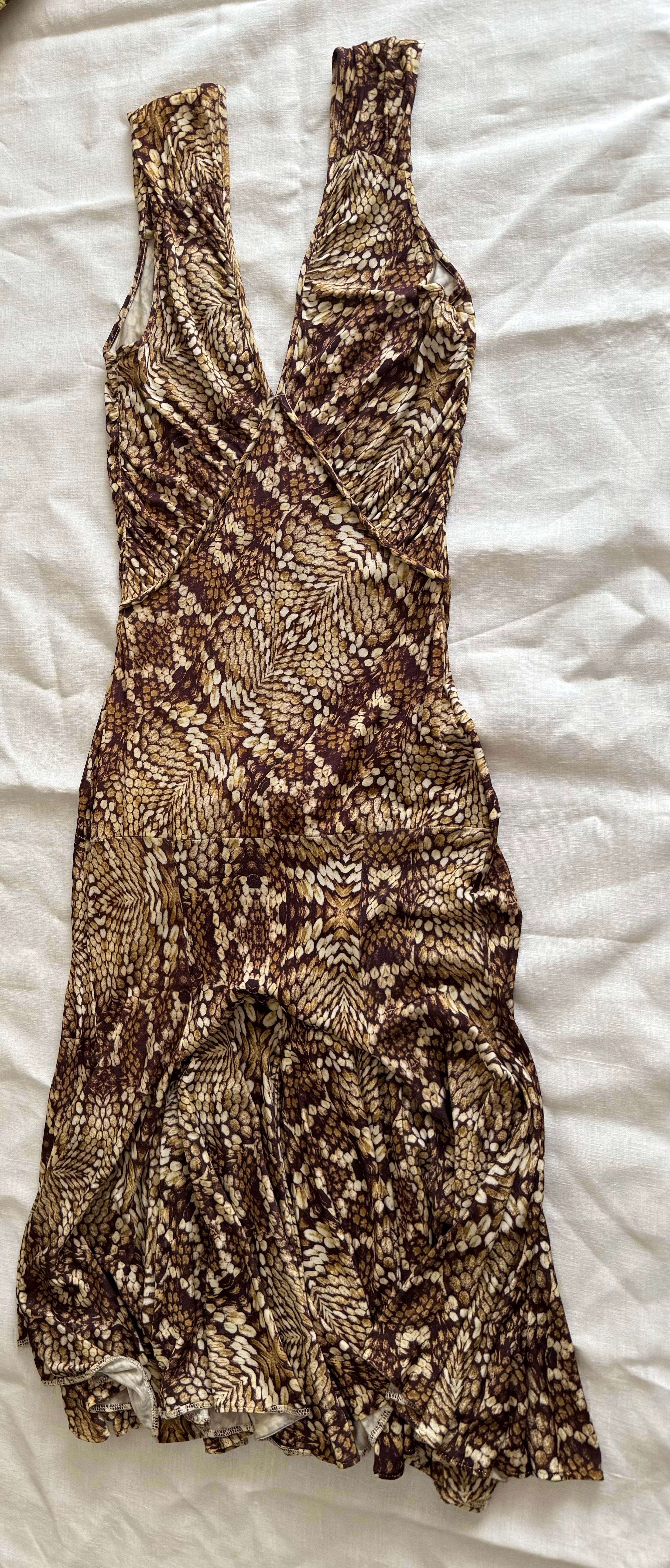 Just Cavalli snake print dress