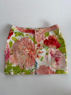 Roberto Cavalli SS 2000 floral mini skirt