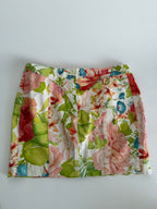 Roberto Cavalli SS 2000 floral mini skirt