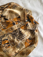 Roberto Cavalli S/S 2004 dress feathers print