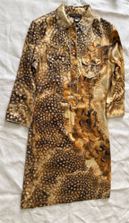 Roberto Cavalli S/S 2004 dress feathers print