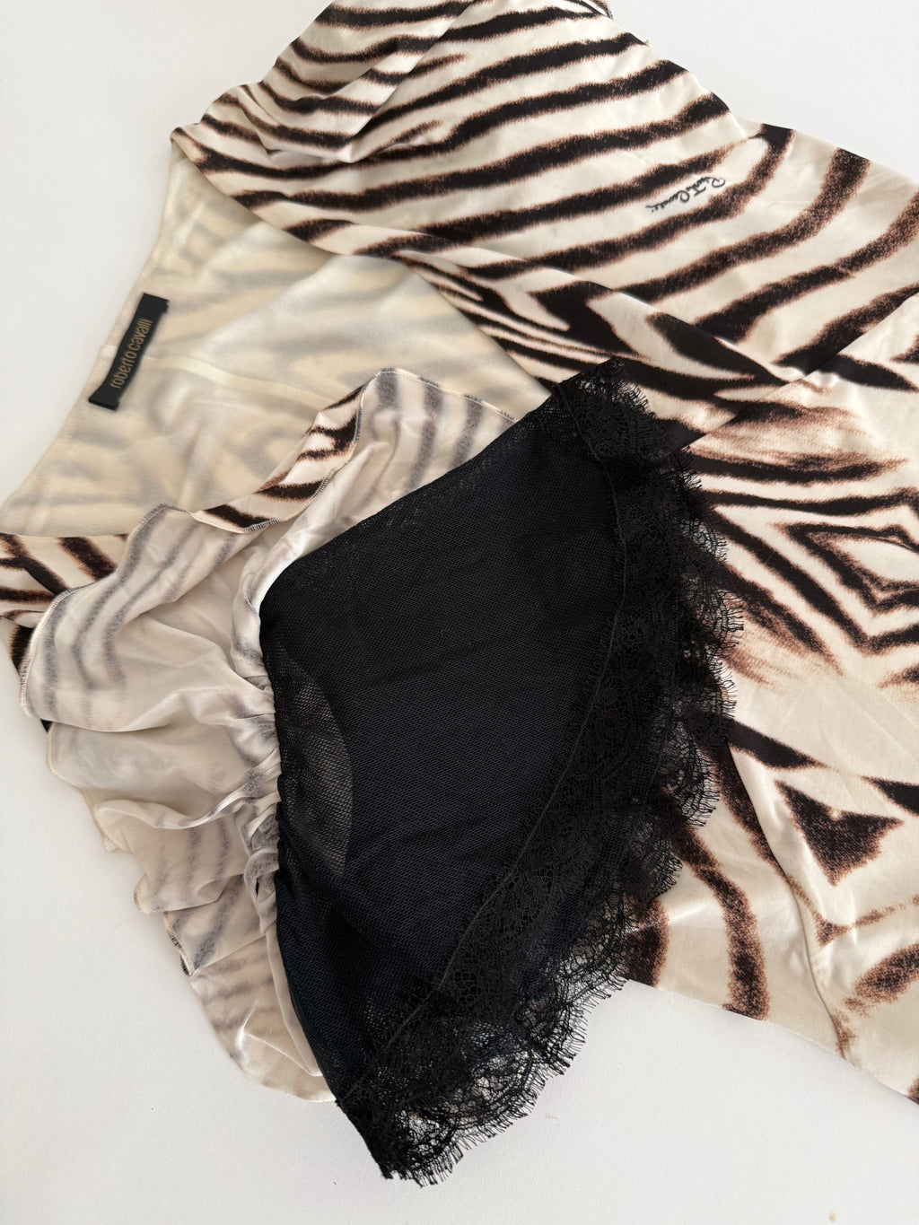 Roberto Cavalli 2007 circa zebra mini dress