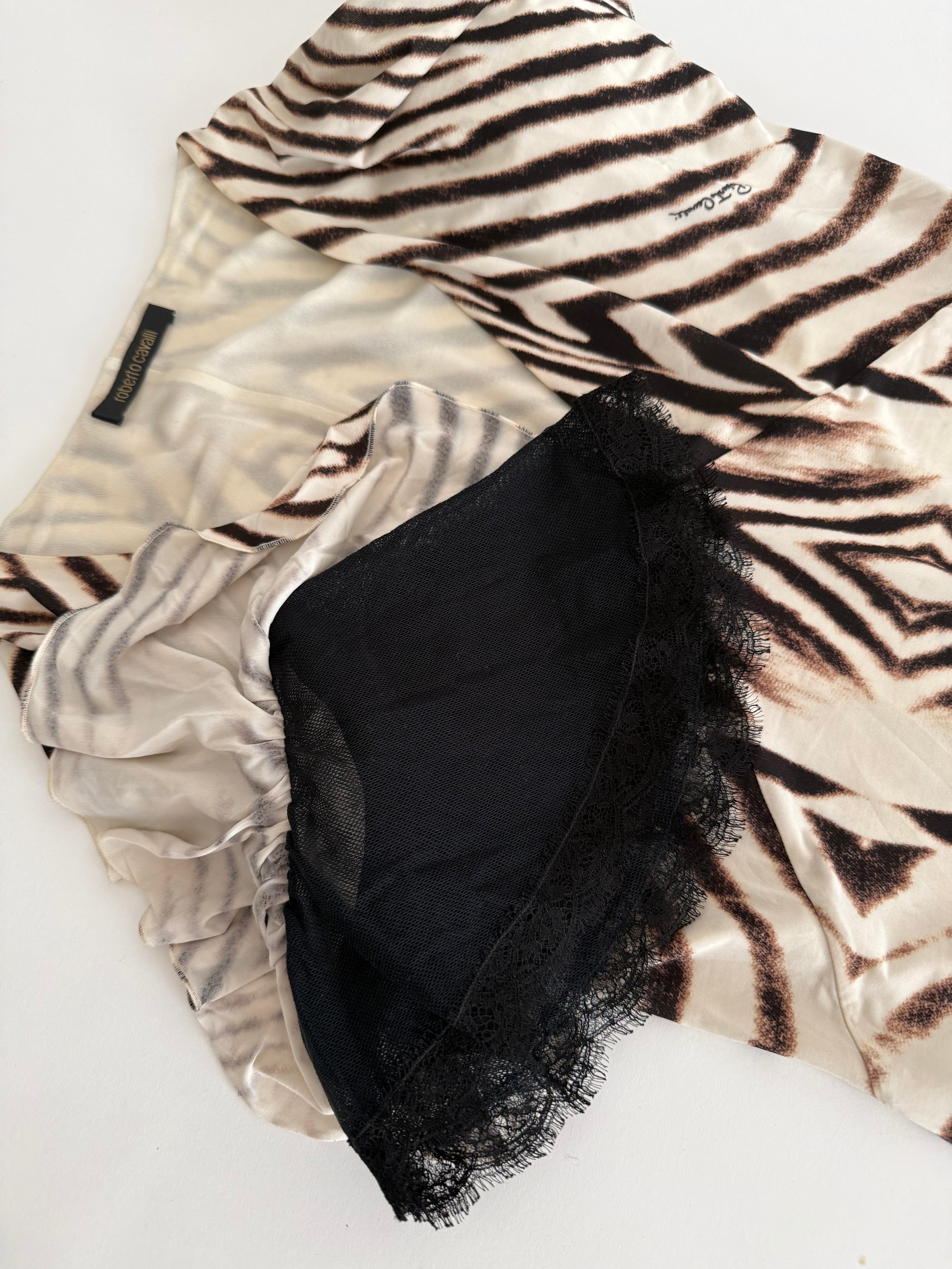 Roberto Cavalli 2007 circa zebra mini dress
