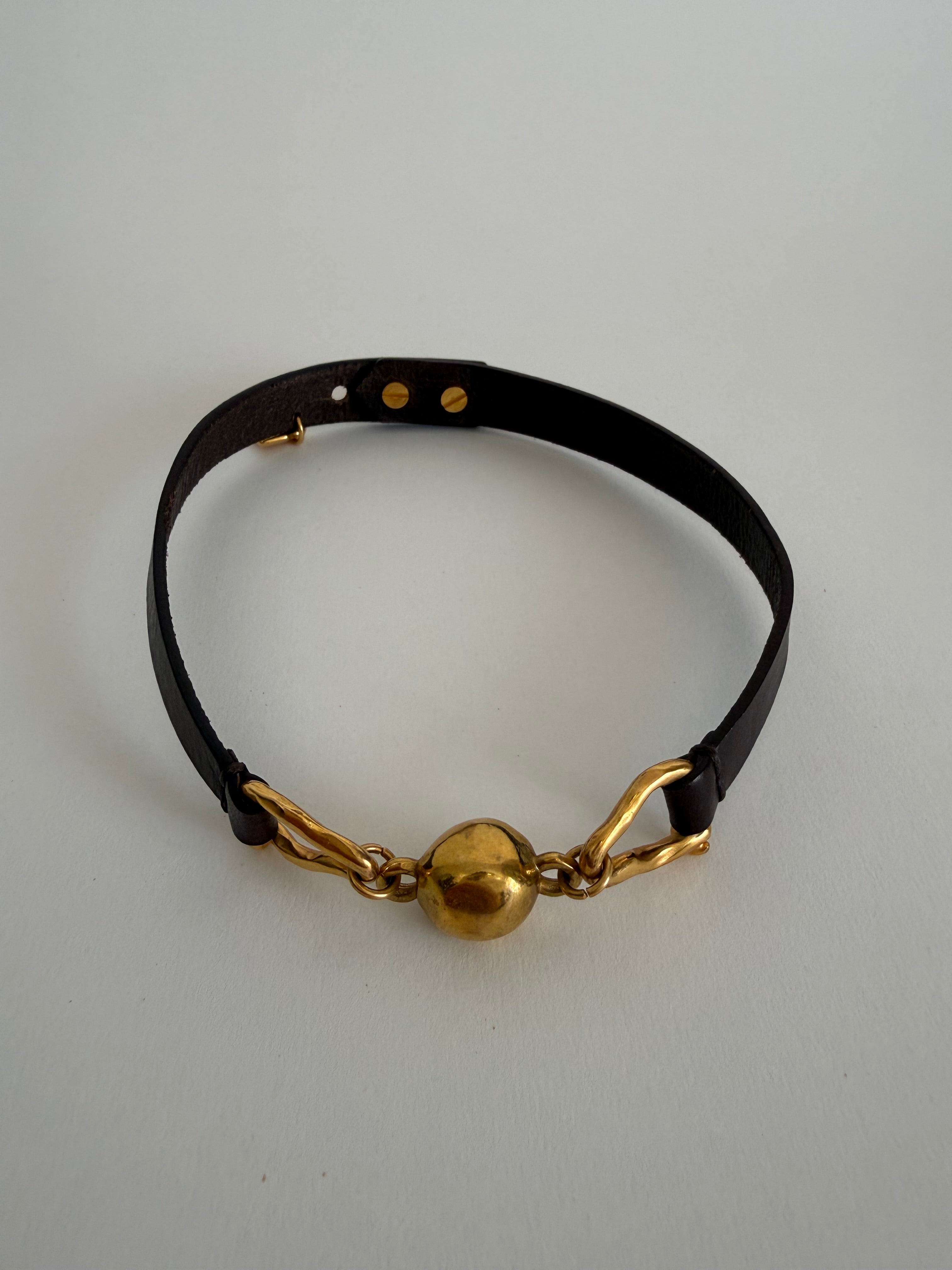 Uno de 50 necklace leather choker