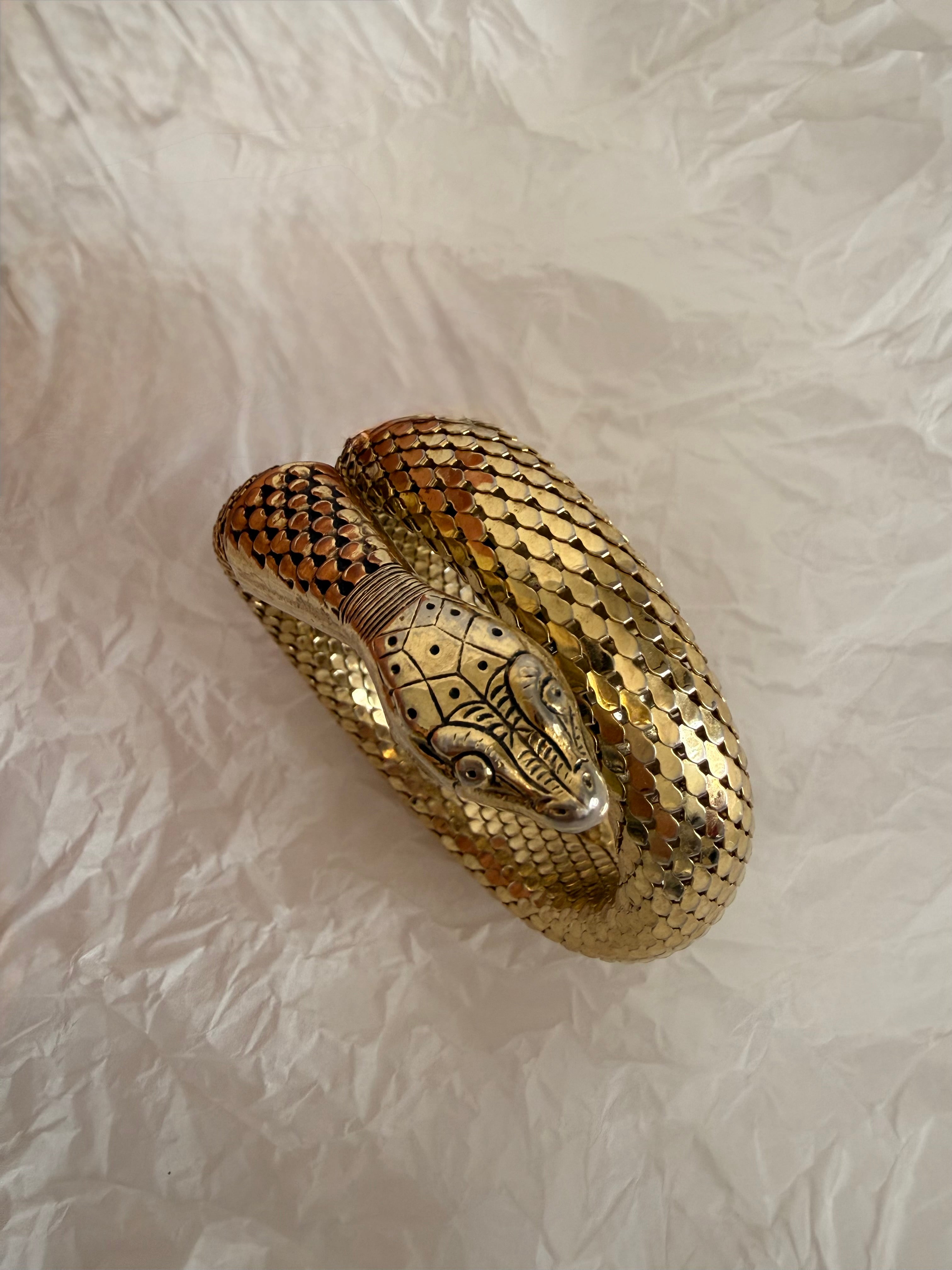Whiting & Davis snake arm bracelet 60s 70s