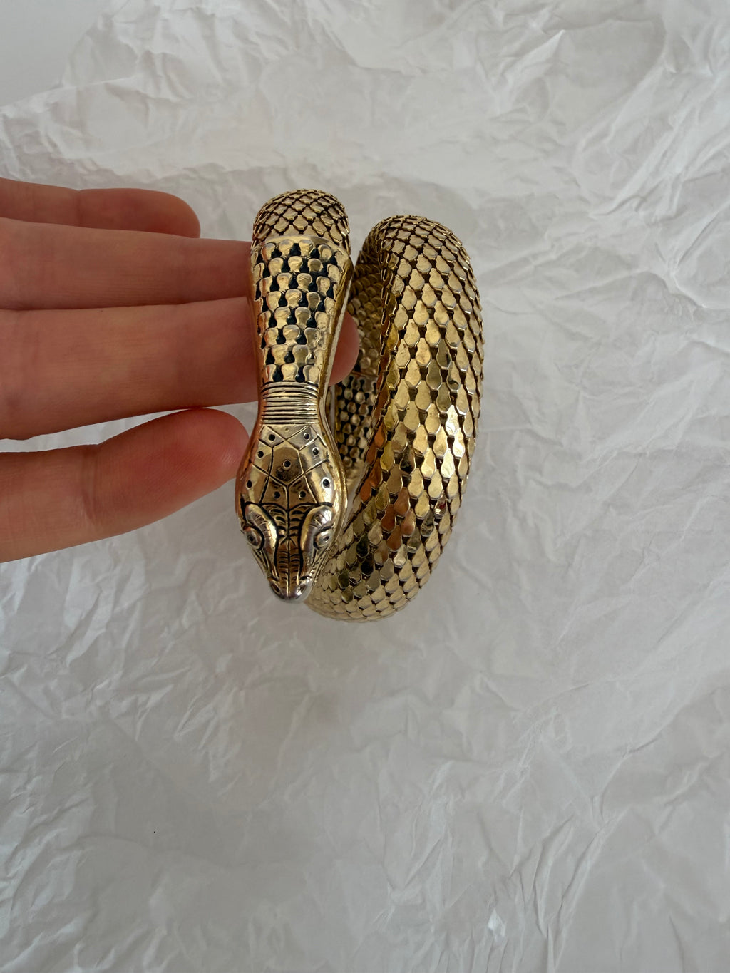 Whiting & Davis snake arm bracelet 60s 70s