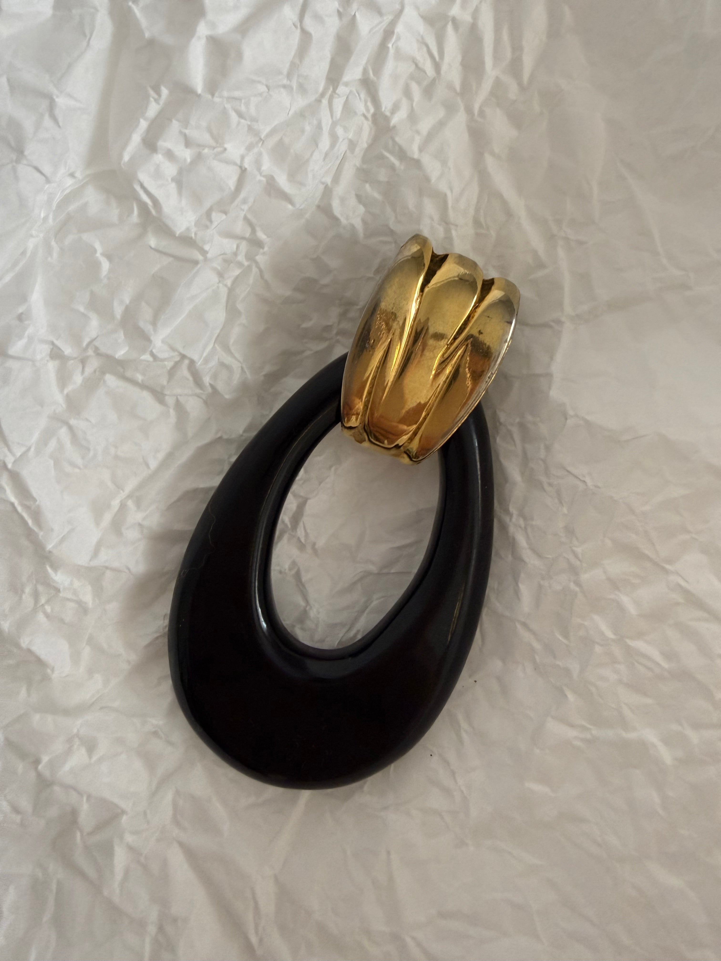 Valentino vintage golden single earring