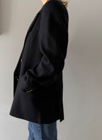 Ungaro black wool 90s blazer men oversize