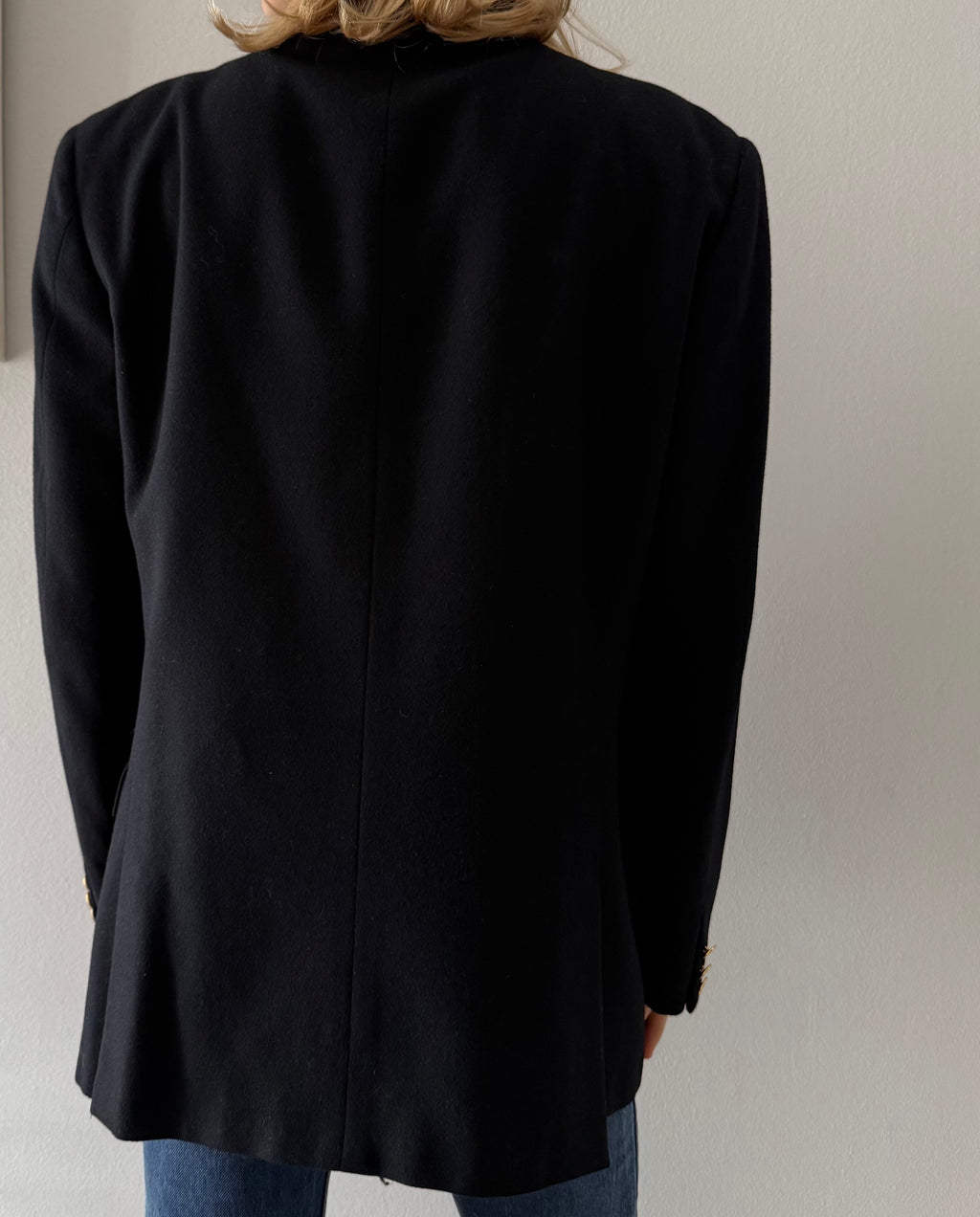 Ungaro black wool 90s blazer men oversize