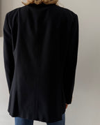 Ungaro black wool 90s blazer men oversize