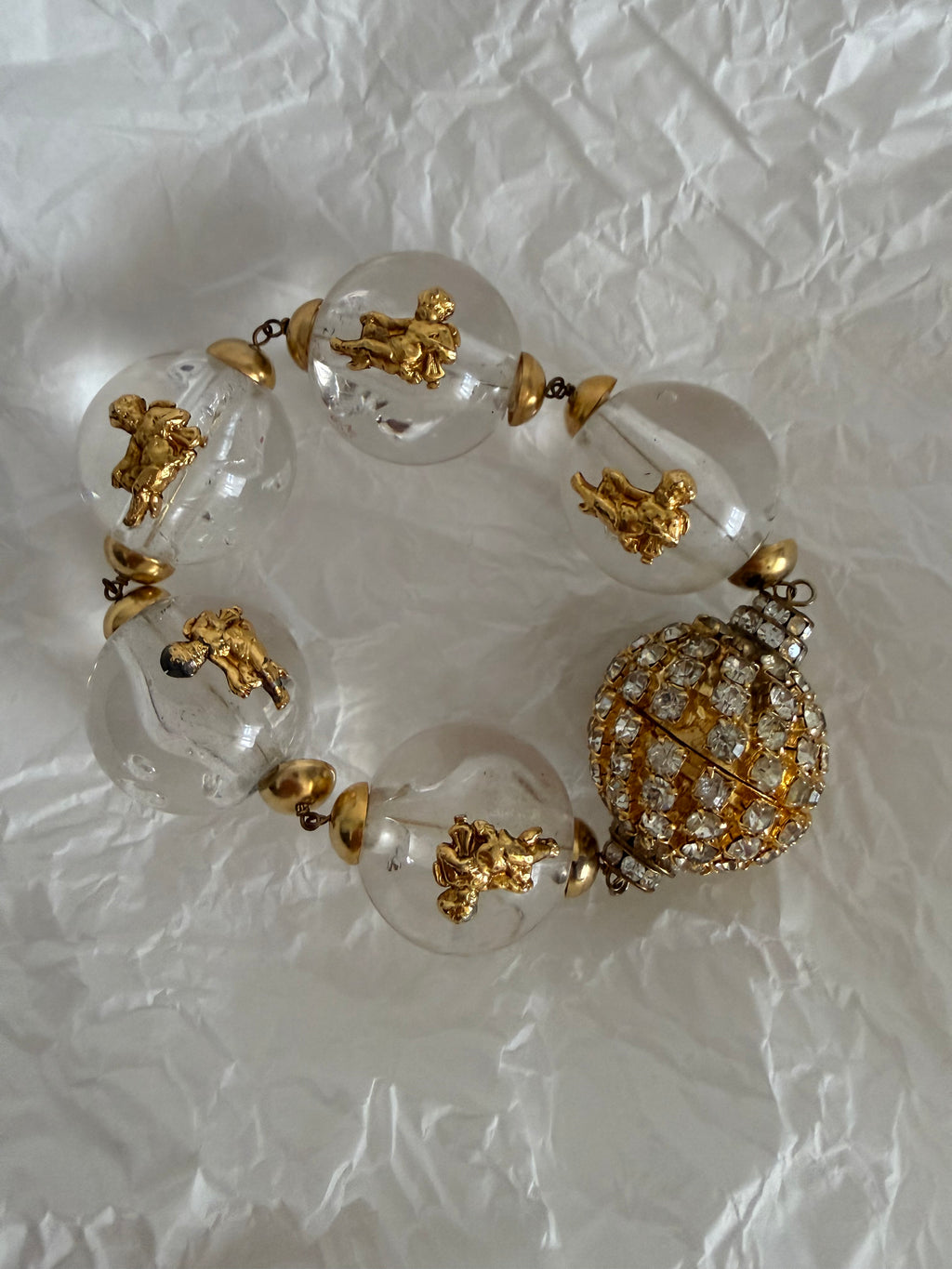Rare Gianfranco Ferré early 90s set bracelet and earrings