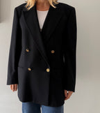 Ungaro black wool 90s blazer men oversize