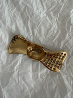 Valentino gold black bow pin brooch 90s
