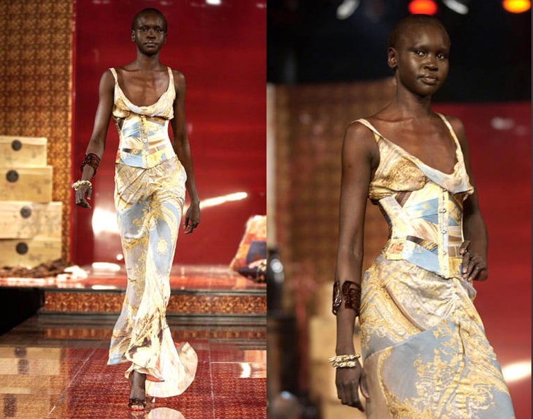 Roberto Cavalli SS 2003 maxi skirt print baroque