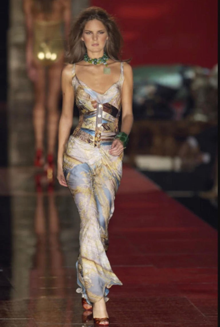 Roberto Cavalli SS 2003 maxi skirt print baroque