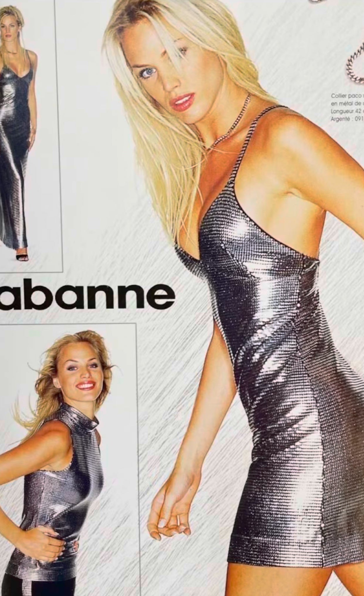 Paco Rabanne 90s rare mini dress