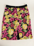 Blumarine summer lemon print vintage skirt