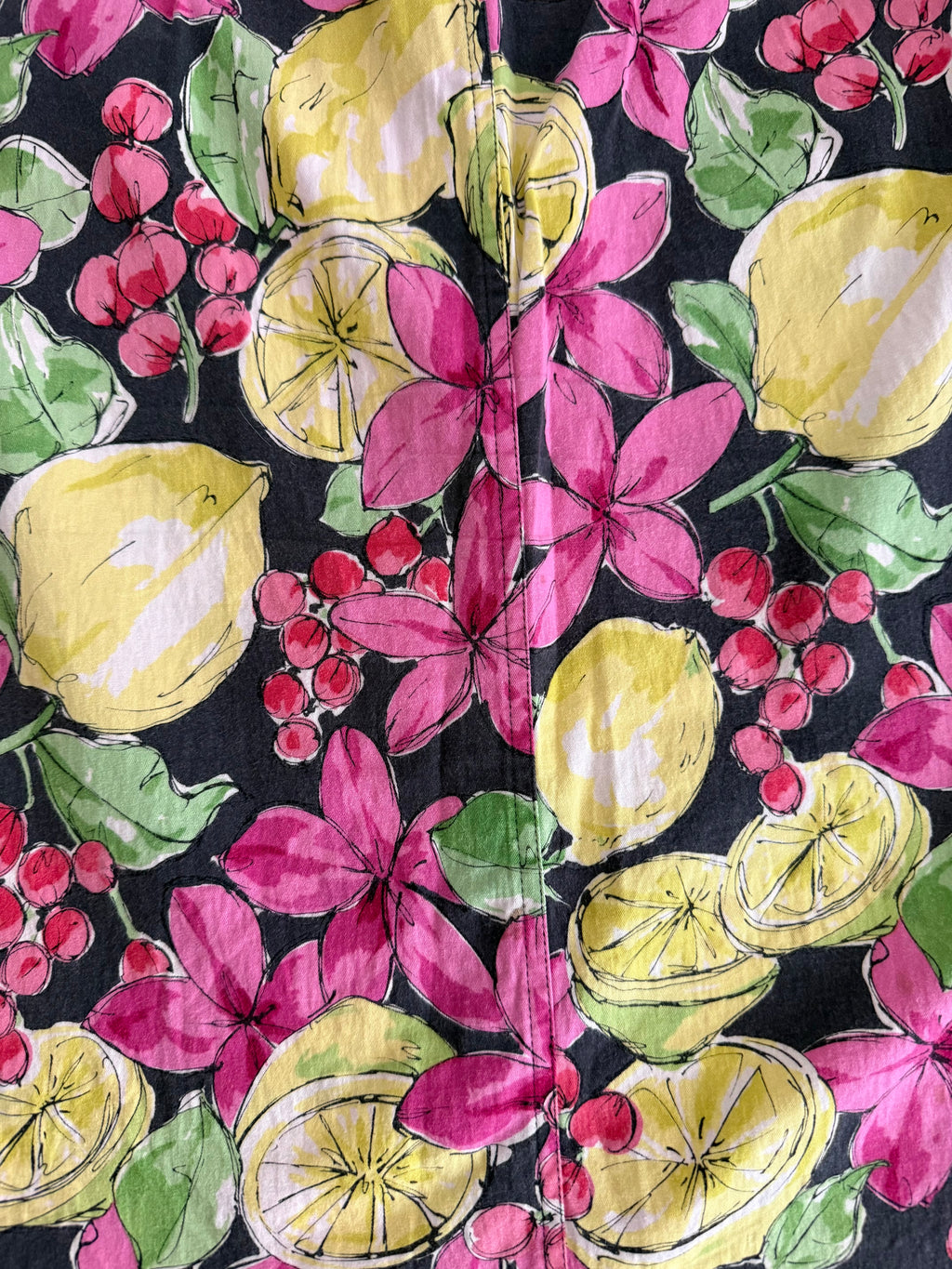 Blumarine summer lemon print vintage skirt