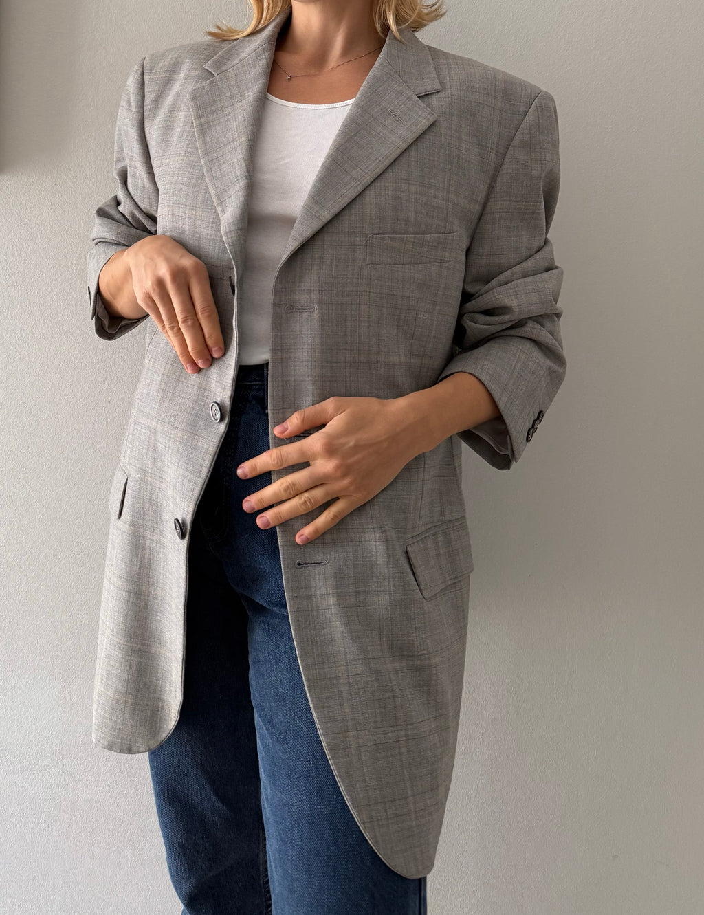 Yves Saint Laurent wool blazer jacket men woman size