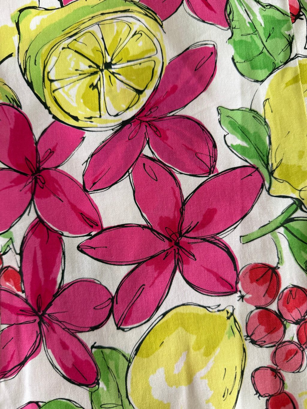 Blumarine top shirt motif lemon open back vintage