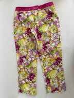 Blumarine capri pants lemon print vintage