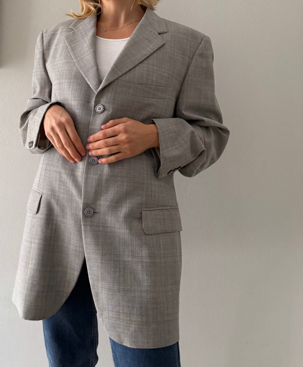 Yves Saint Laurent wool blazer jacket men woman size