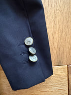 Yves Saint Laurent unisex dark blu blazer buttons 90s