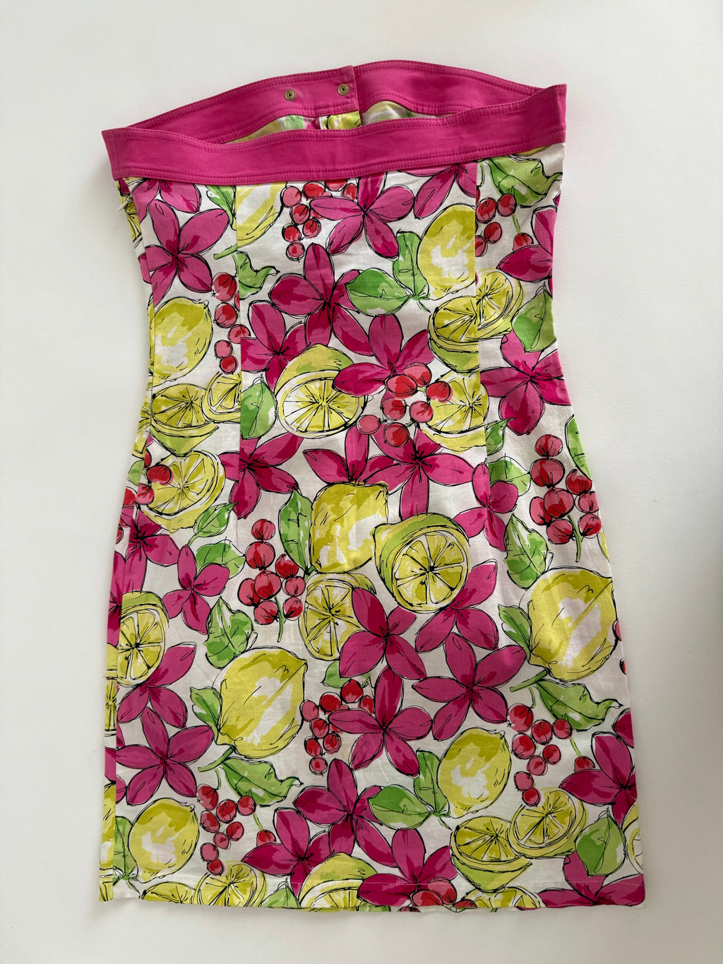 Blumarine summer mini dress lemon print vintage