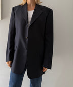 Yves Saint Laurent unisex dark blu blazer buttons 90s