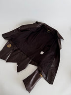Roberto Cavalli Runway FW 2004 brown leather embellished jacket