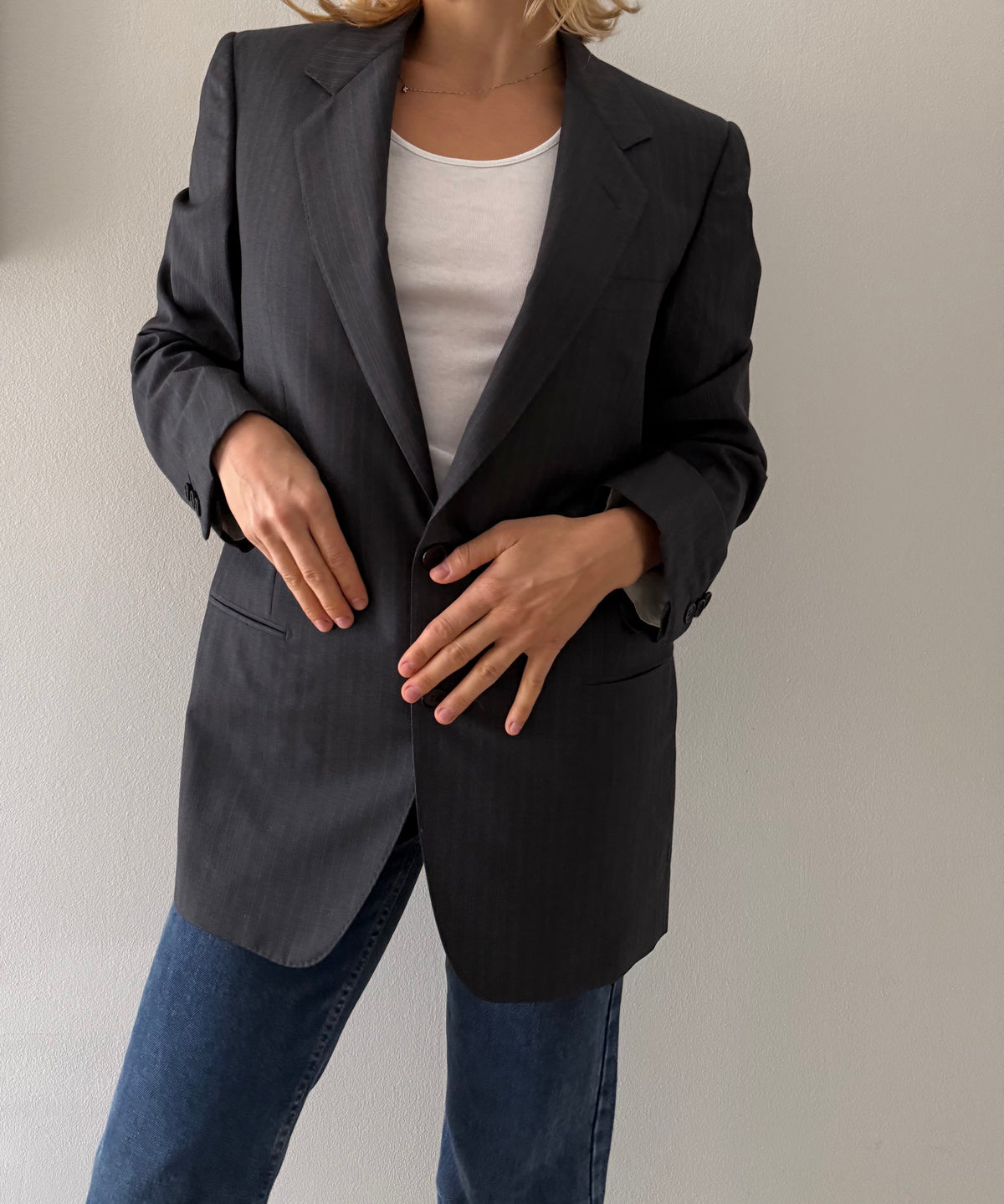 Yves Saint Laurent men classic jacket 90s