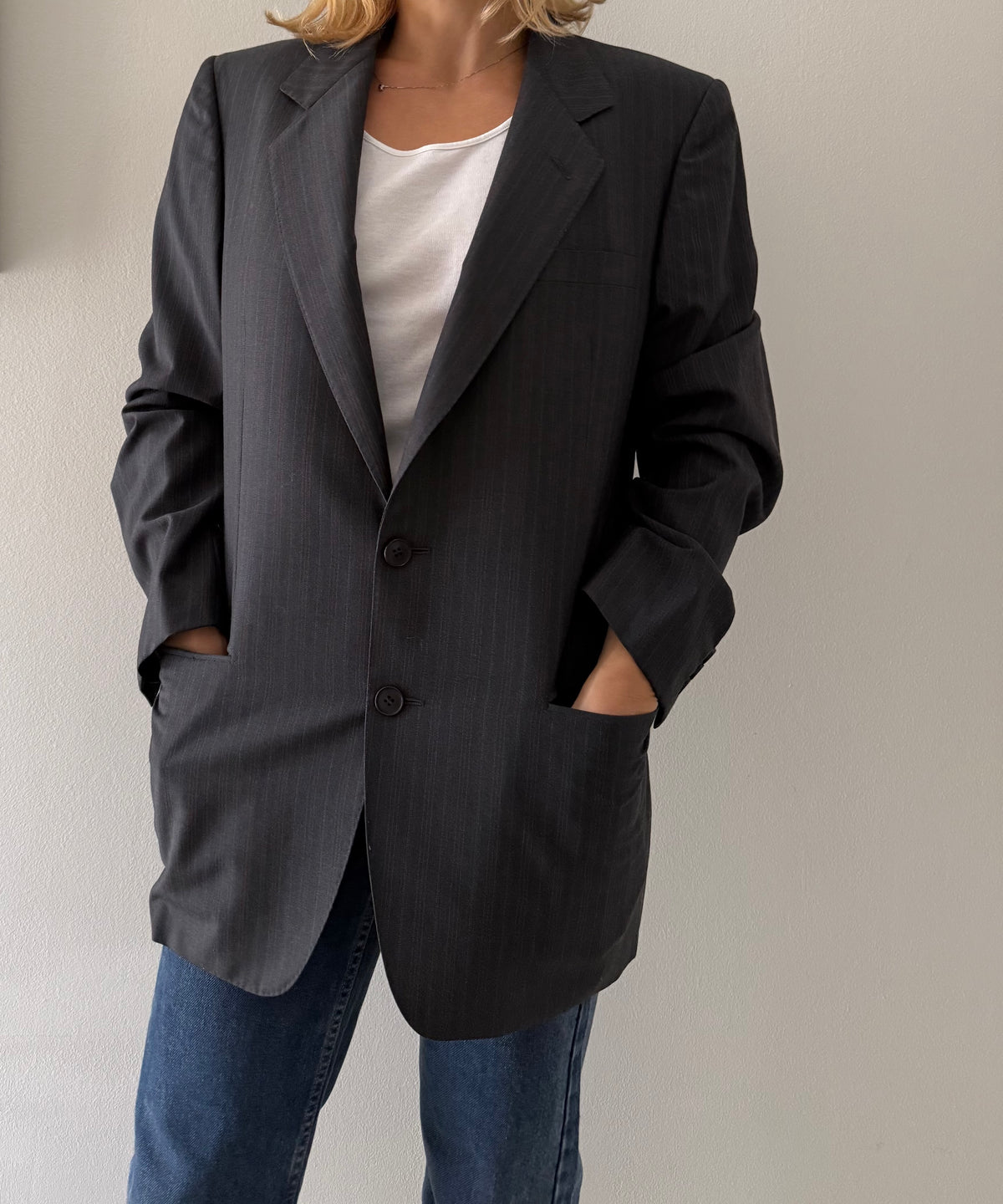 Yves Saint Laurent men classic jacket 90s