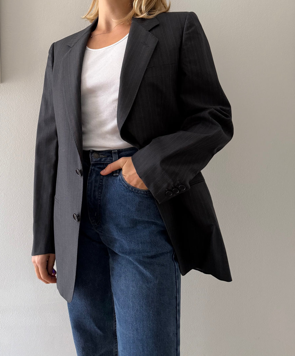 Yves Saint Laurent men classic jacket 90s