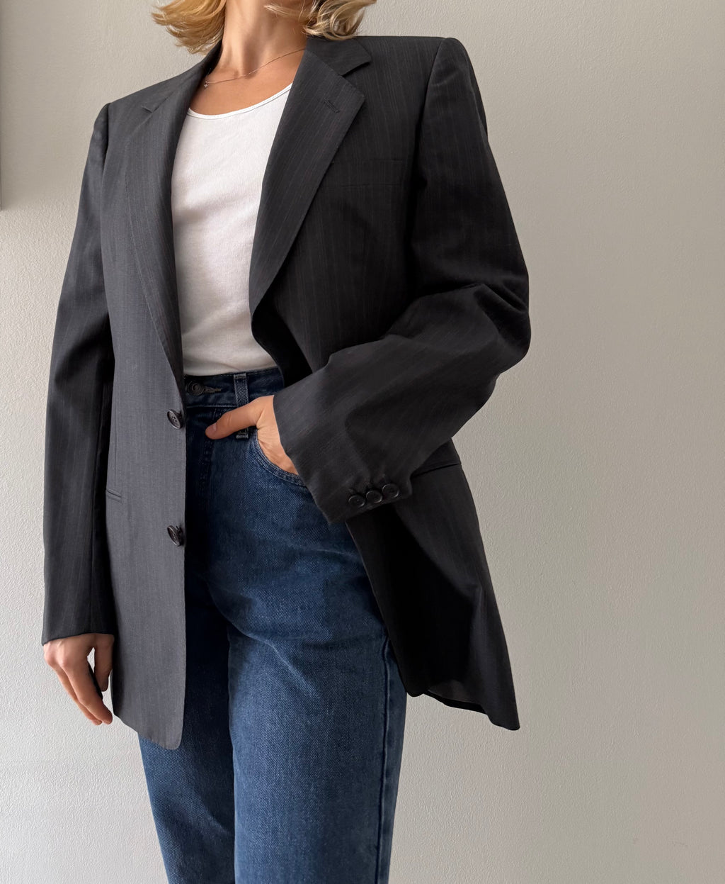 Yves Saint Laurent men classic jacket 90s