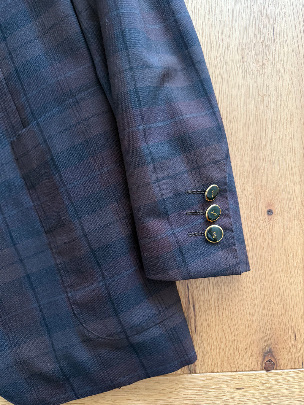 Rare men Yves Saint Laurent 90s wool blazer oversize 