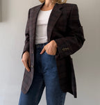 Rare men Yves Saint Laurent 90s wool blazer oversize 