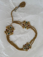 Moschino Moschino FW 1990 gold chain belt tragedy comedy mask vintage Belt Emilia Archive Vintage