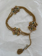 Moschino Moschino FW 1990 gold chain belt tragedy comedy mask vintage Belt Emilia Archive Vintage