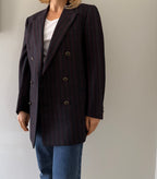 Yves Saint Laurent 90s multicolor wool blazer 