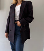 Yves Saint Laurent 90s multicolor wool blazer 