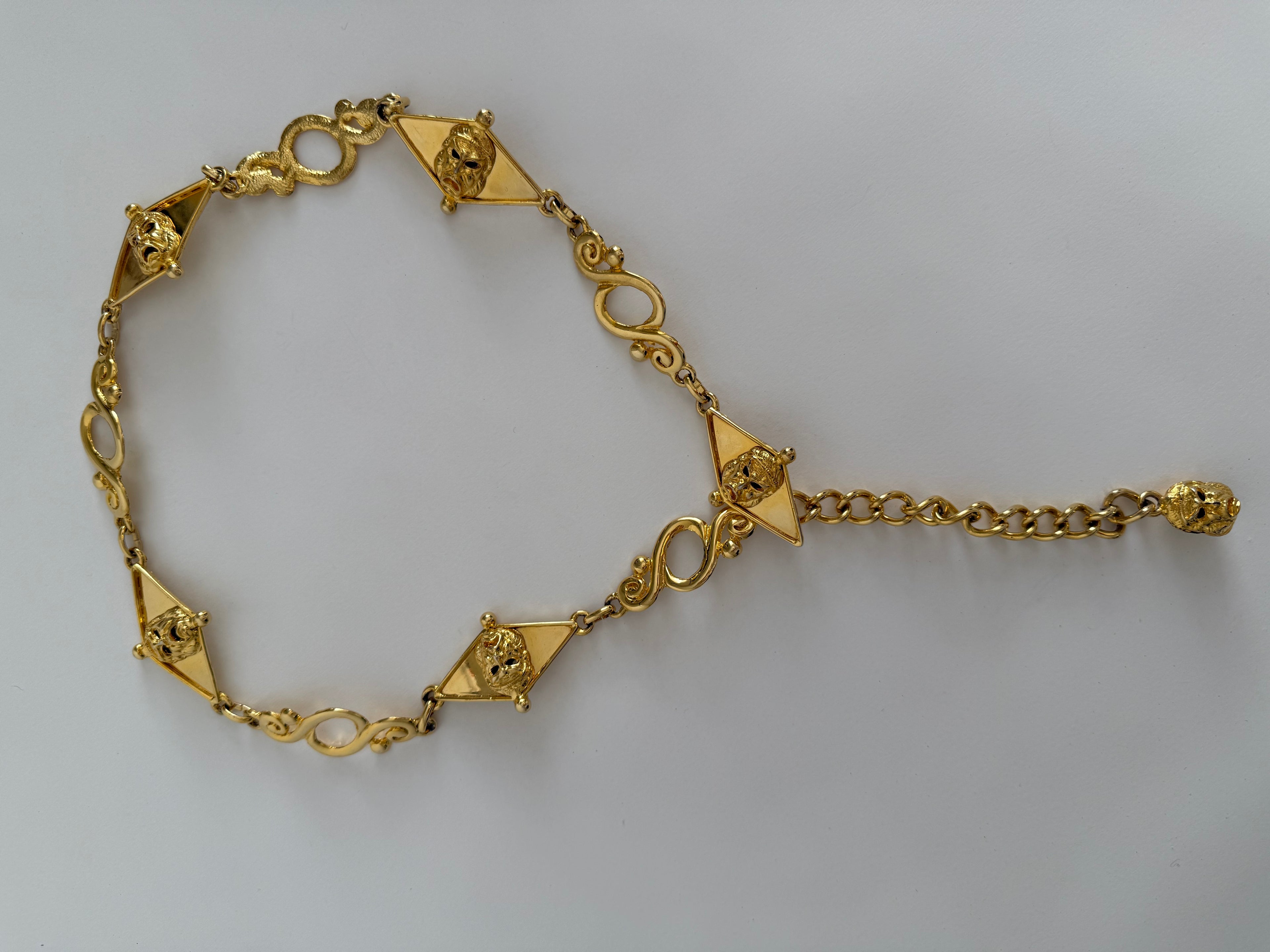 Gianni Versace gold mask belt medusa SS 1992 circa