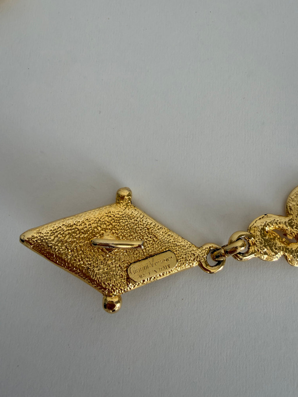 Gianni Versace gold mask belt medusa SS 1992 circa