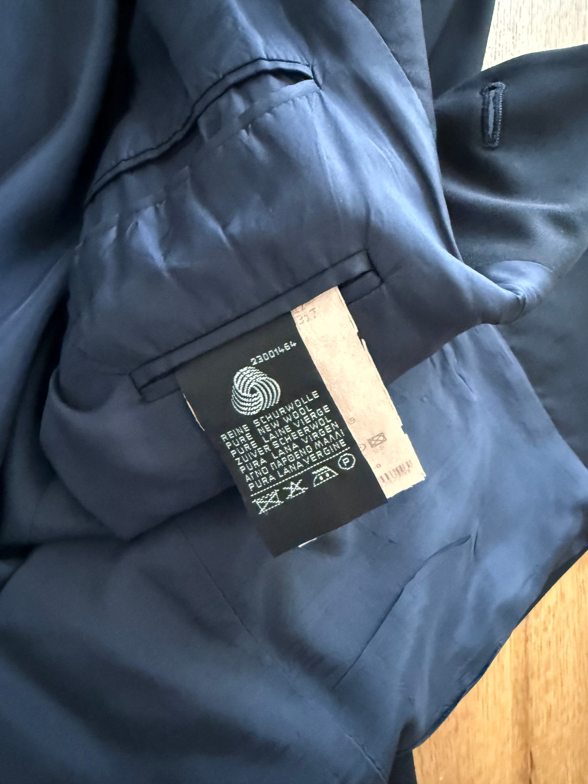 Yves Saint Laurent dark blue wool men blazer 90s