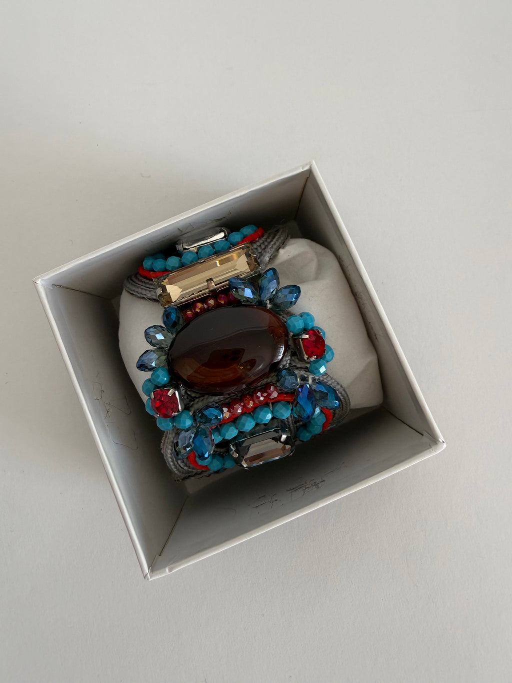 Bracelet multicolor stones beads vintage