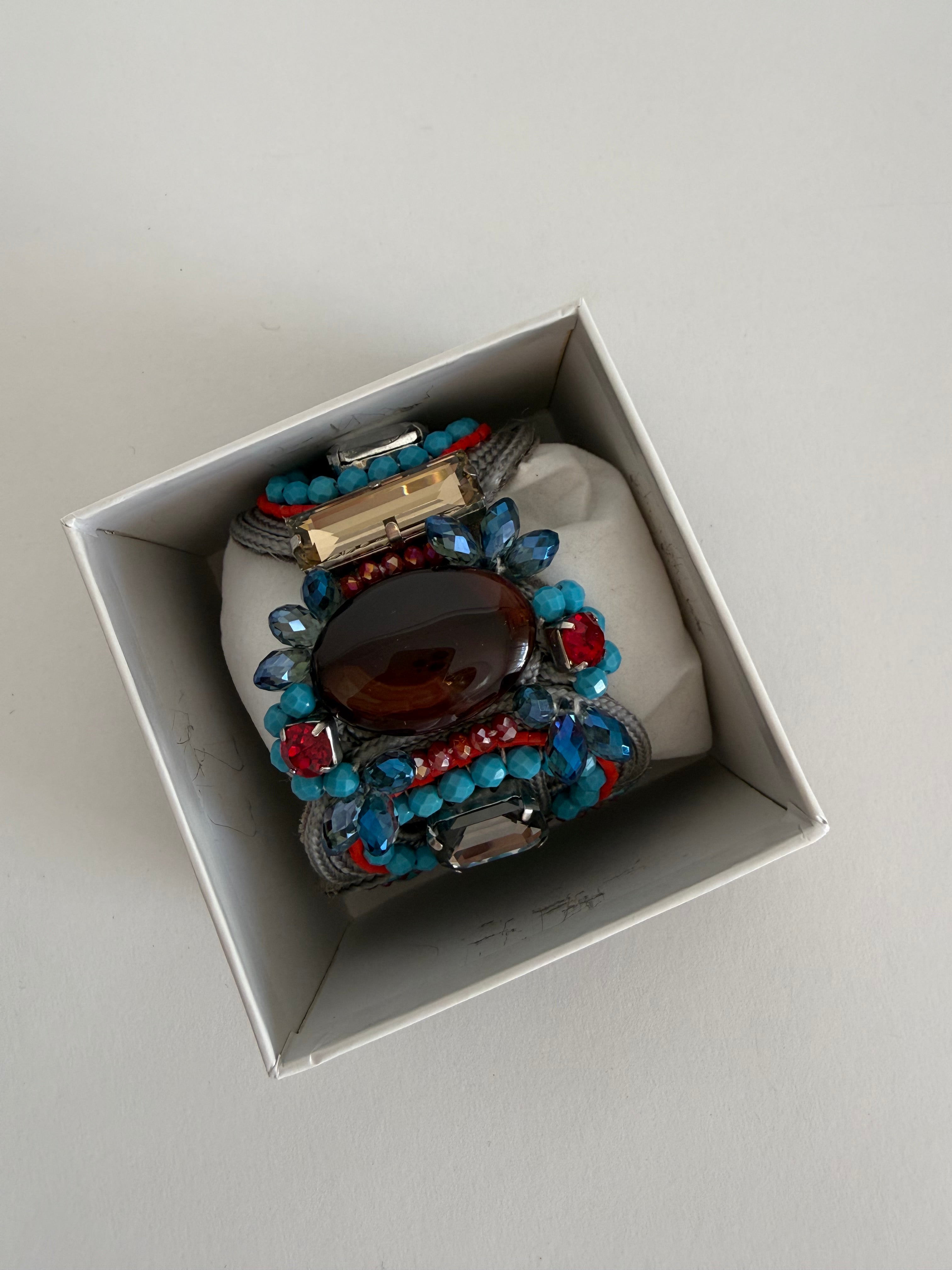 Bracelet multicolor stones beads vintage