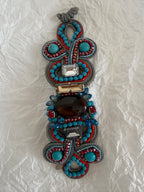 Bracelet multicolor stones beads vintage