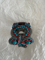 Bracelet multicolor stones beads vintage