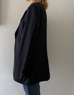 Yves Saint Laurent dark blue wool men blazer 90s