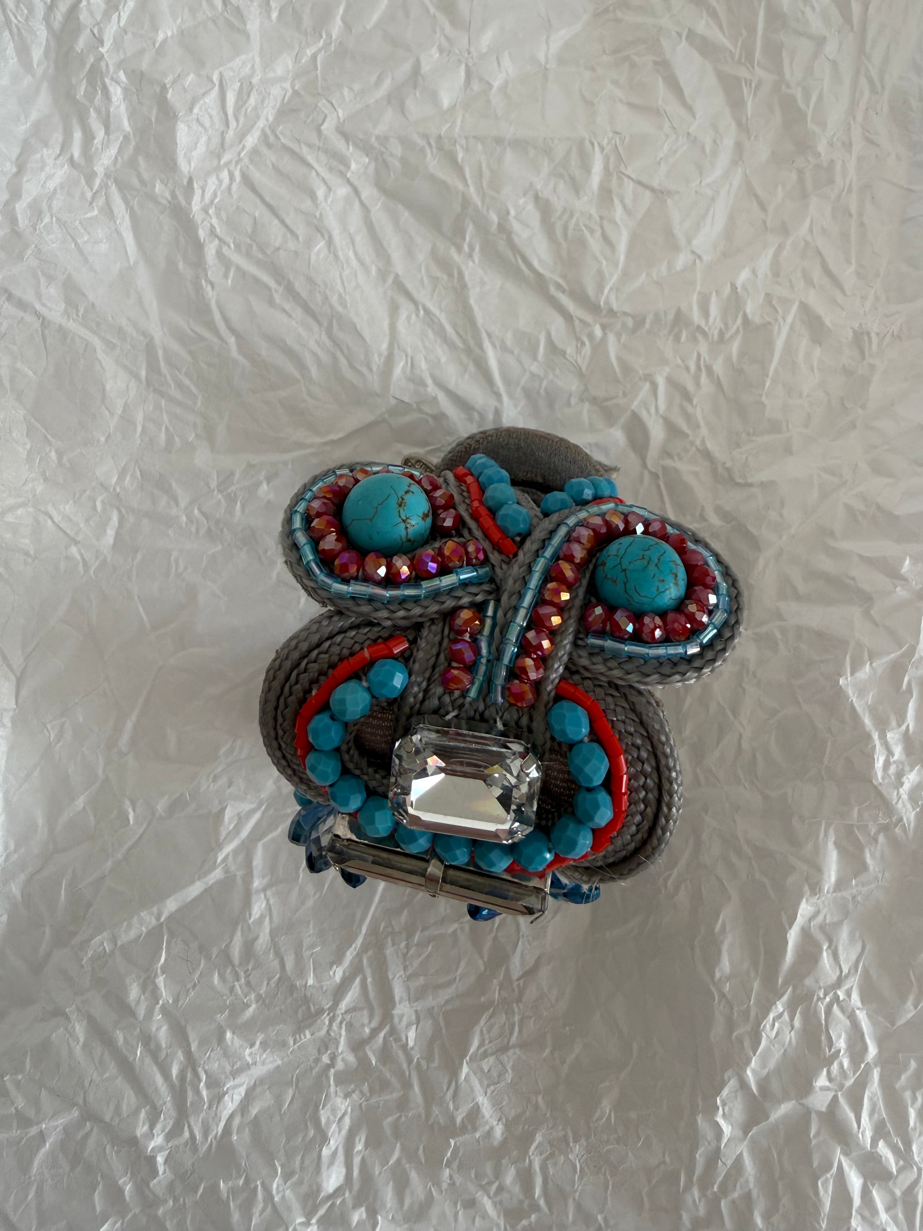 Bracelet multicolor stones beads vintage