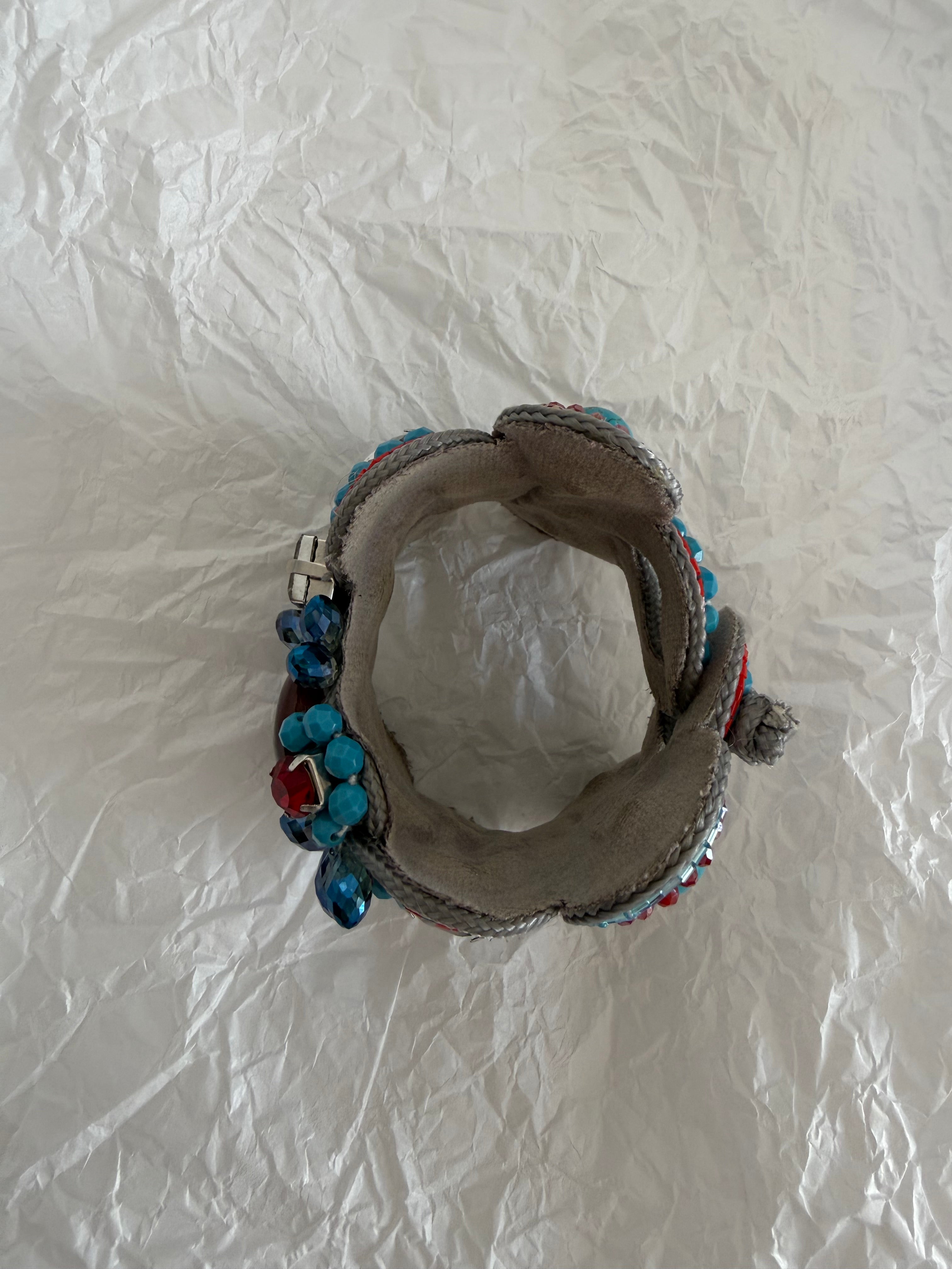 Bracelet multicolor stones beads vintage